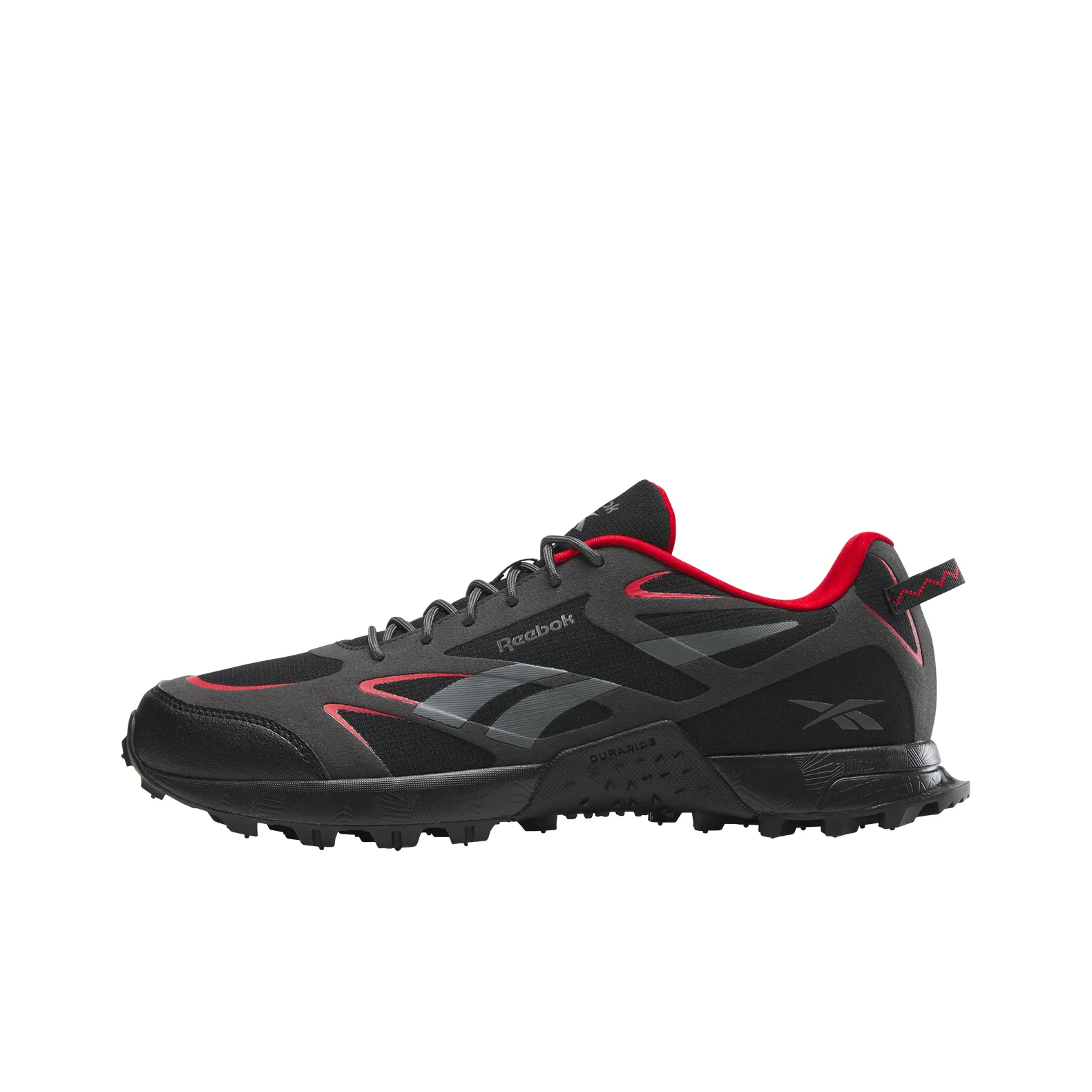 Reebok Slip Resistant Abrasion Resistant Низкие Беговые Кроссовки Унисекс Черный Красный