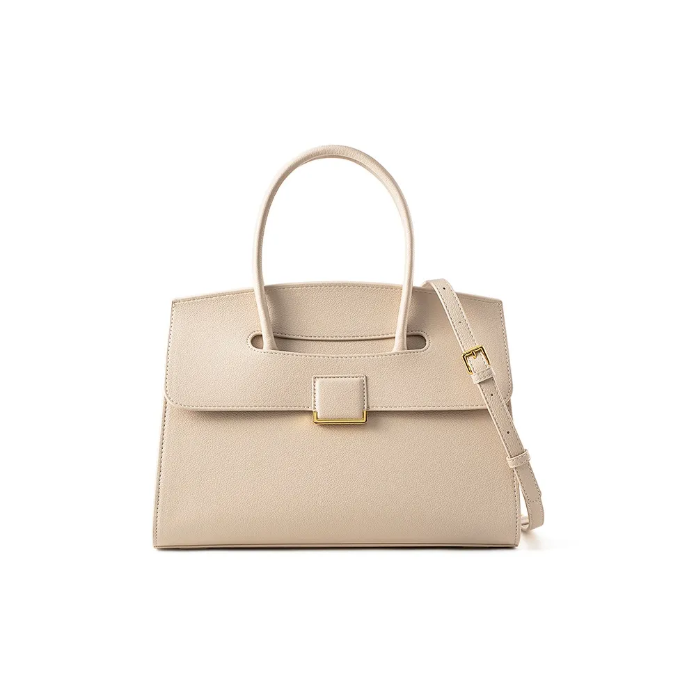 Vigno Synthetic Leather Handbag, One Shoulder Strap Women's Too White Gray