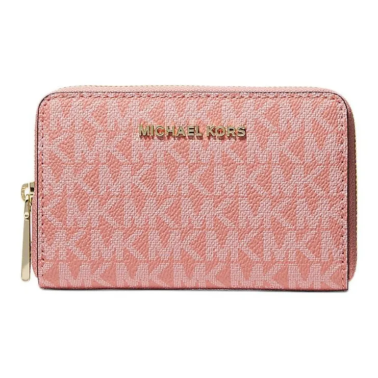 MICHAEL KORS Покрытый холст Кошелек Маленький Женский Sunset Розовый