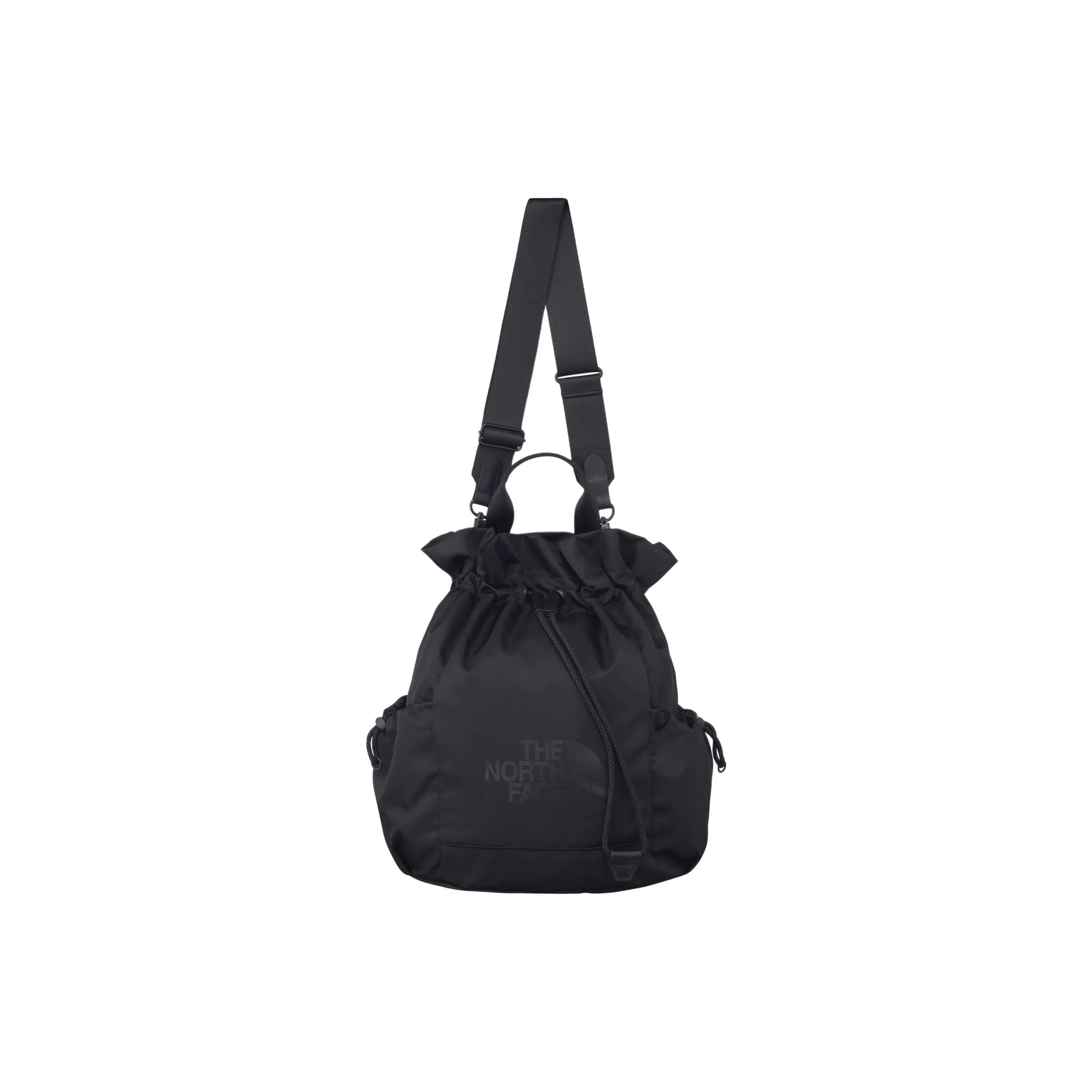 Fort Lauderdale Mall Nylon Bucket Bag, One Shoulder Handbag Unisex Black
