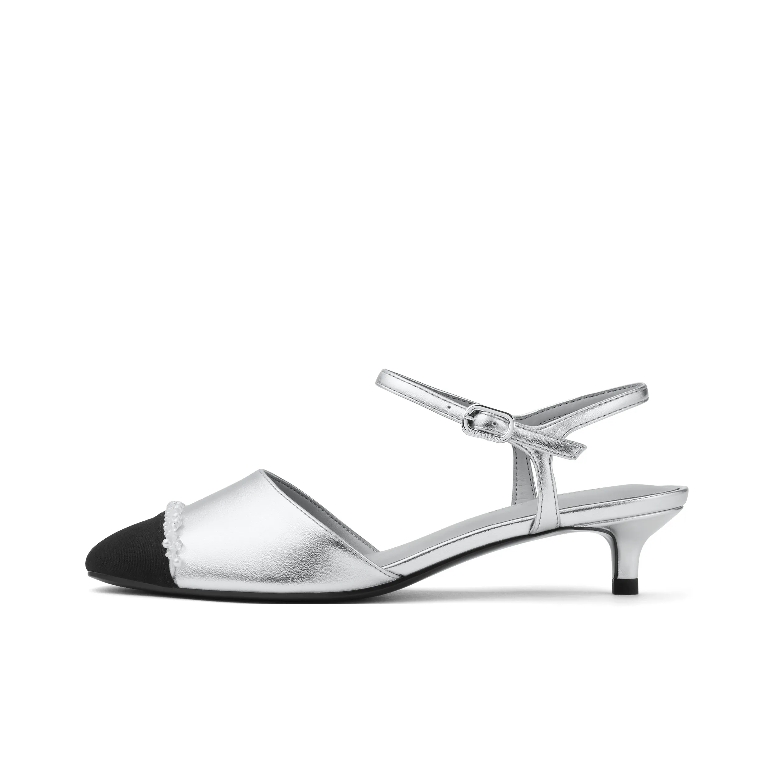 CHARLES&KEITH Small Ck Slim Heel High Heels 3.7cm Women's