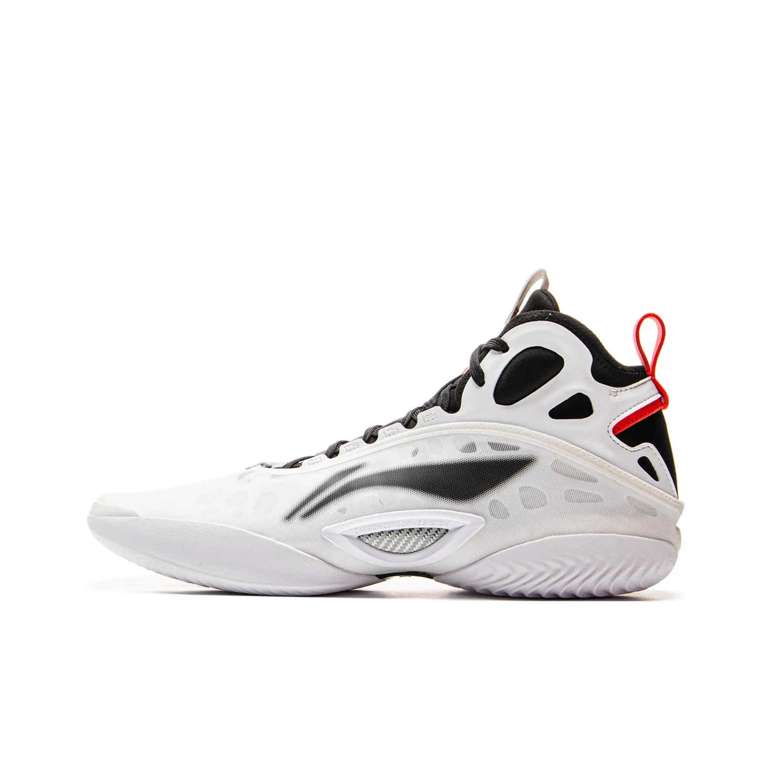 LINING Yushuai 19 Carbon Core Basketball Shoes Men's Mid top White Black