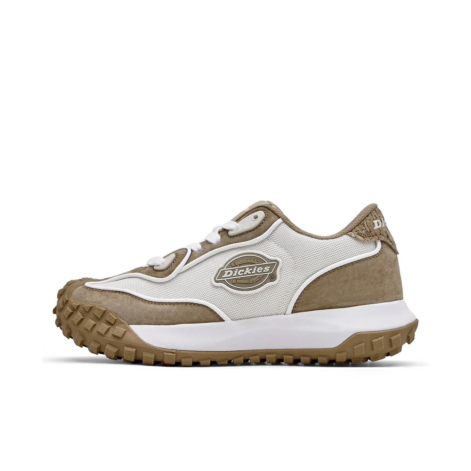 Dickies Пэчворк Минималистский стиль Винтаж Низкий топ Повседневный Мужской Белый Кофейный