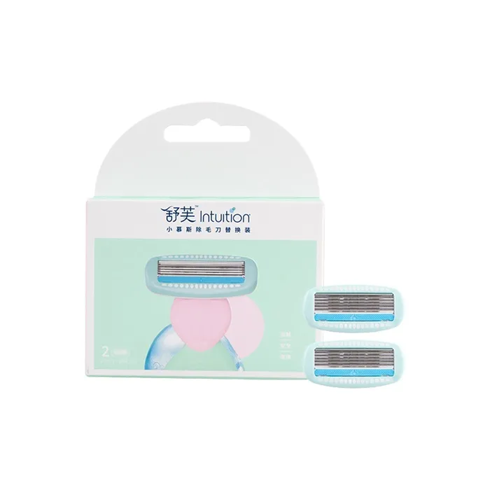 Schick Мини Мусс Бритва Удаление волос Продукты Ощущение прохлады 2 Лезвия