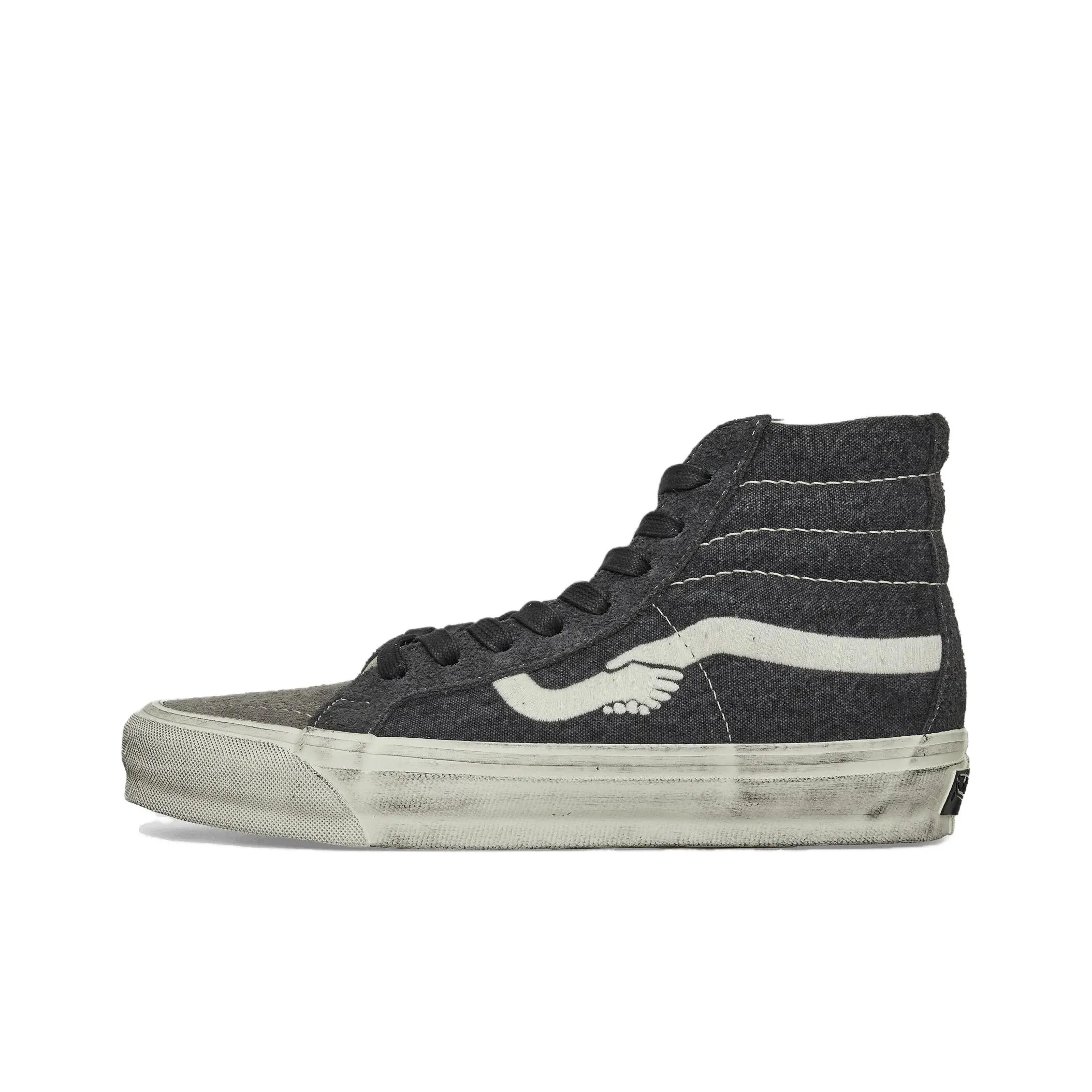 Notre x VANS Sk8 Hi Высокие Кроссовки для Скейтбординга Унисекс Синие Серые