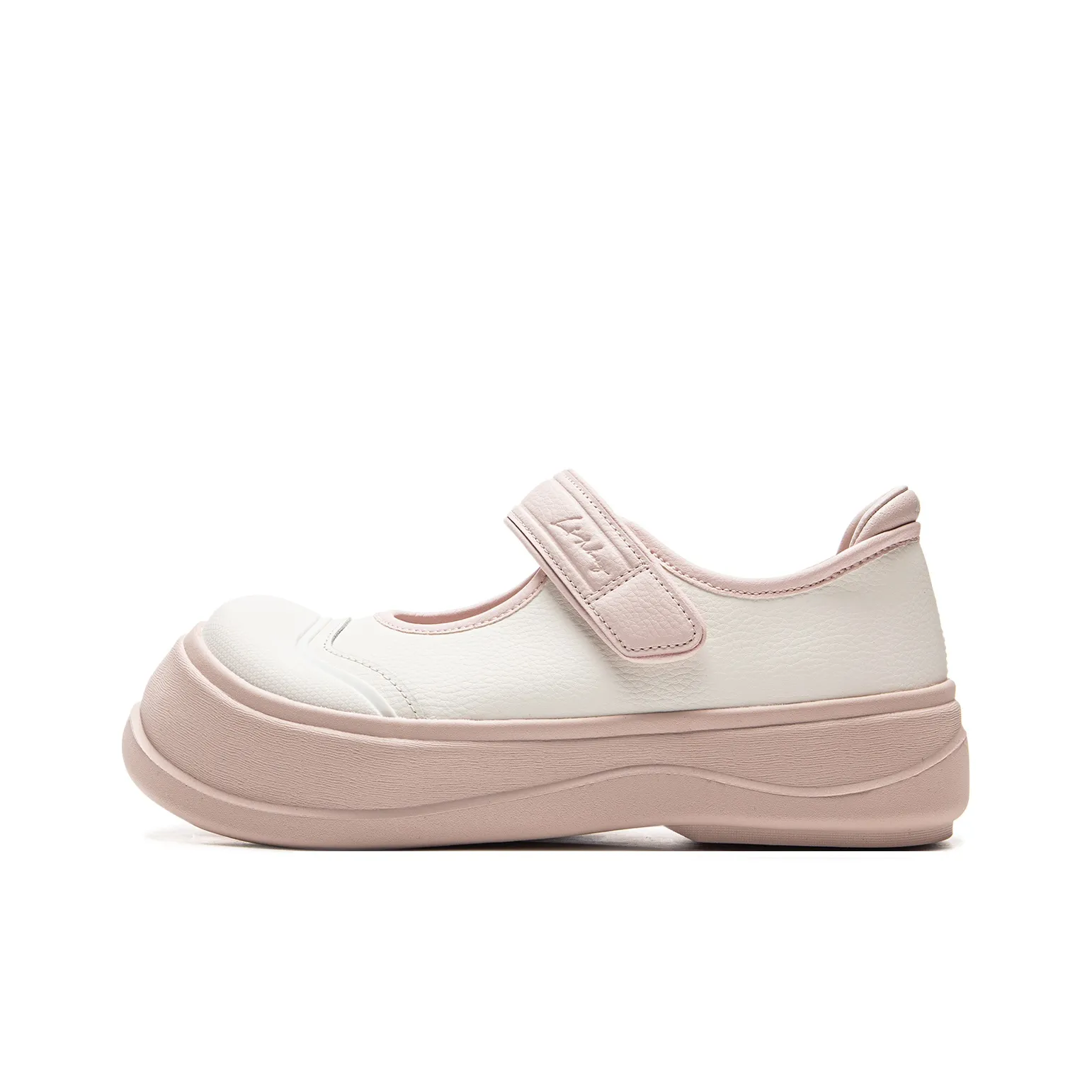 LiNing Honey Breathable Slip-Resistant Low-Top Casual Shoes Women's White Pink