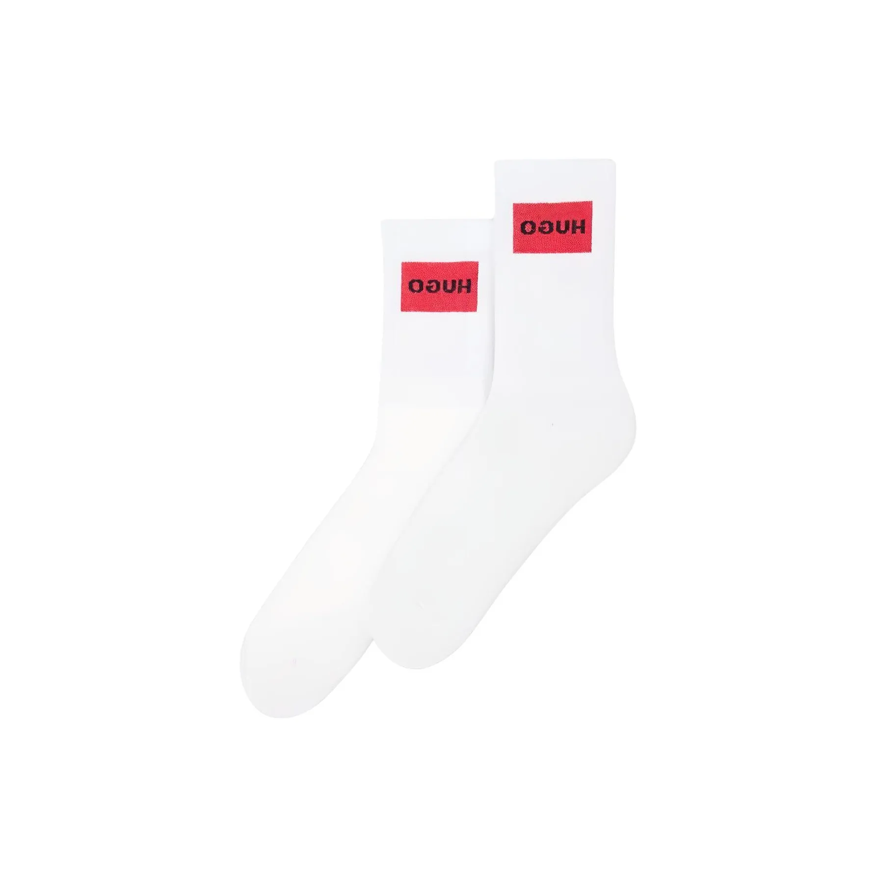 HUGO BOSS Two Pack Of Short Socks In A Cotton Blend Ankle Socks Men's 1 Pack White