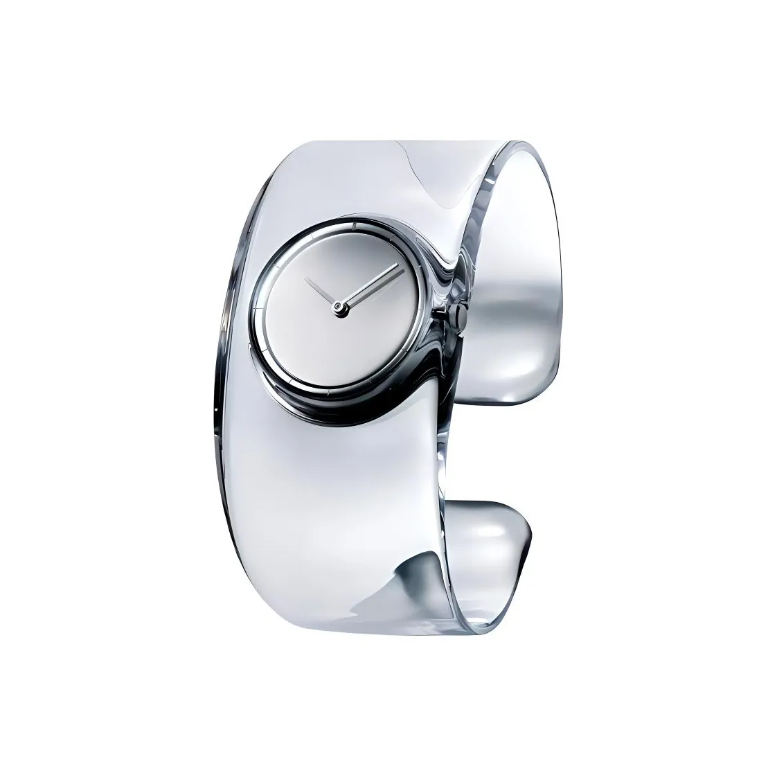 ISSEY MIYAKE O Series Кварцевый механизм Акриловый ремешок Часы Женские Серый циферблат