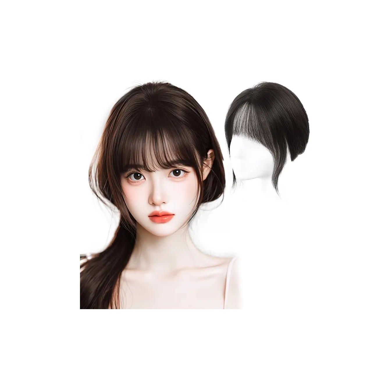 YUNQING Французские Bangs Волосы PIECES Парики Для Женщин Короткие Прямые Волосы