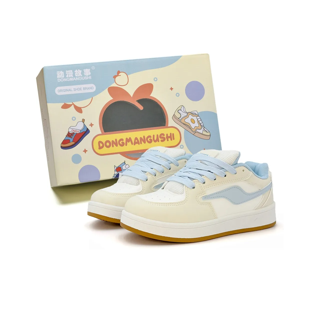 Anime Story Slip Resistant, Abrasion Resistant, Lightweight, Breathable Low Top Skateboard Shoes Women's