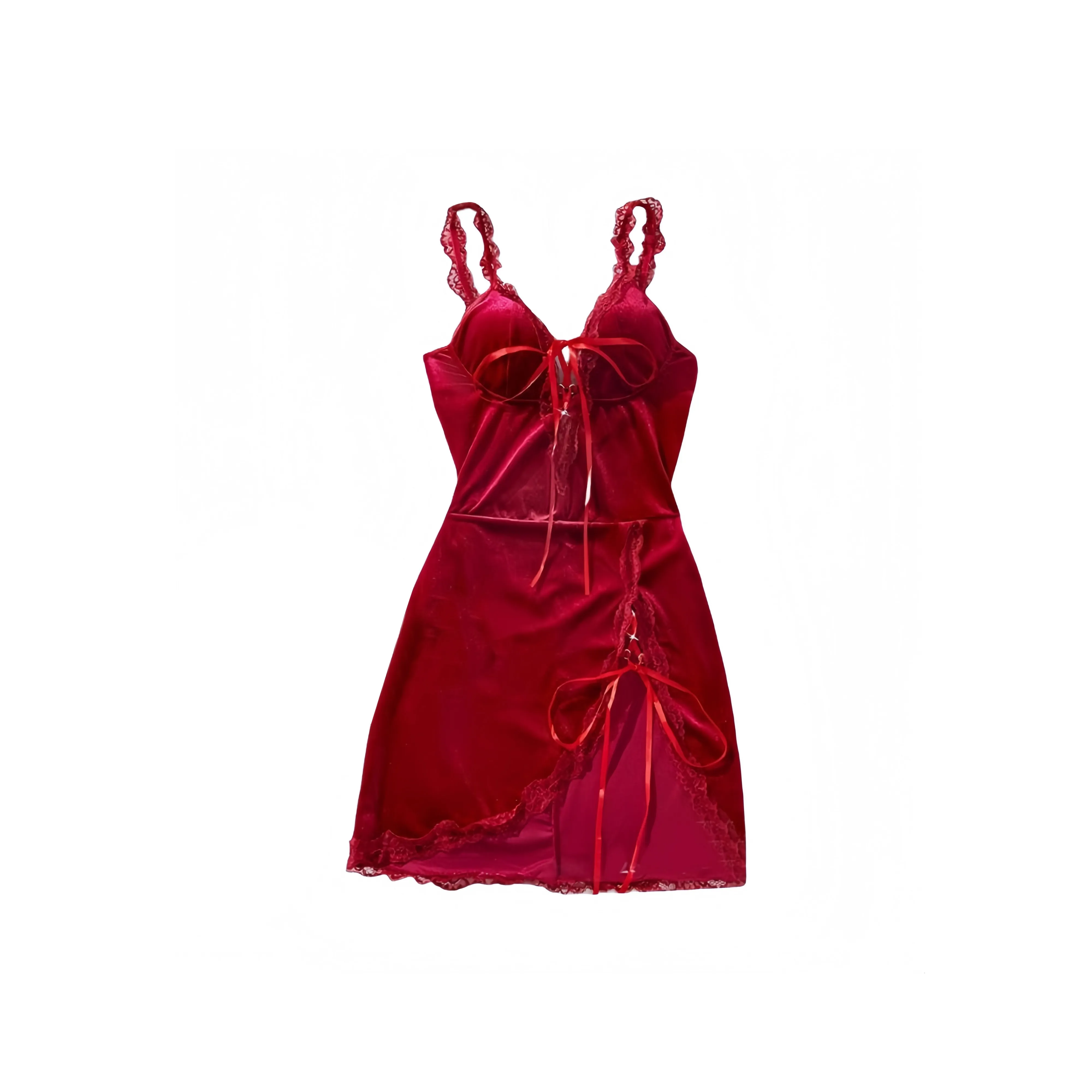 TLXT Красный Женские Ночные сорочки