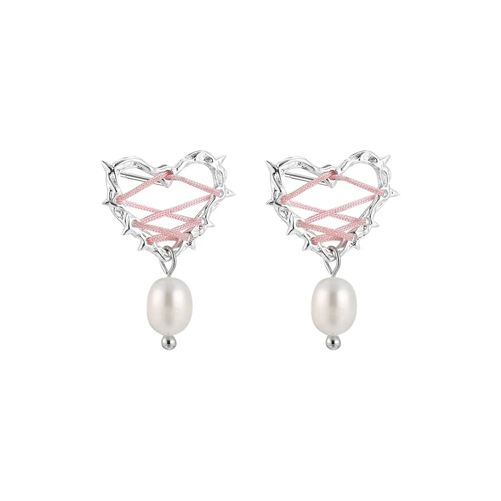 EAR PARTNER 925 Sterling Silver Stud Earrings Women's
