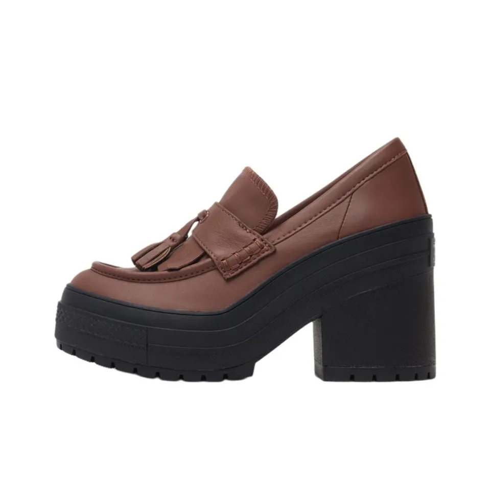 Converse Women's Chuck 70 De Luxe Heel Loafer Platform Low 'Dark Roast' Women's