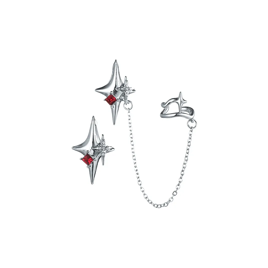 MISS XIA JWY Серьги-гвоздики из серебра 925 пробы унисекс