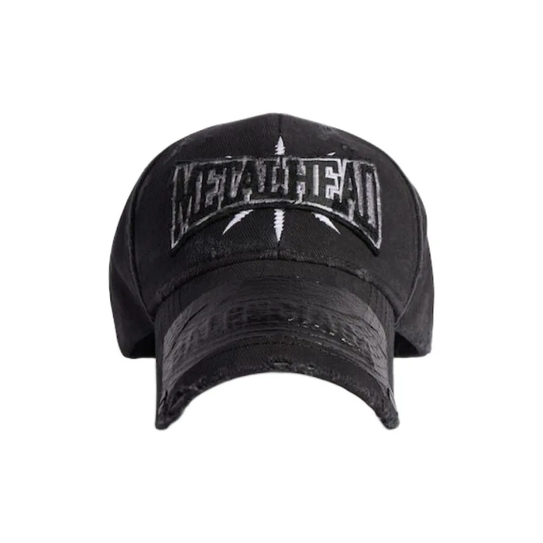 Balenciaga Cotton, Twill, Metal Baseball Caps Men's Black