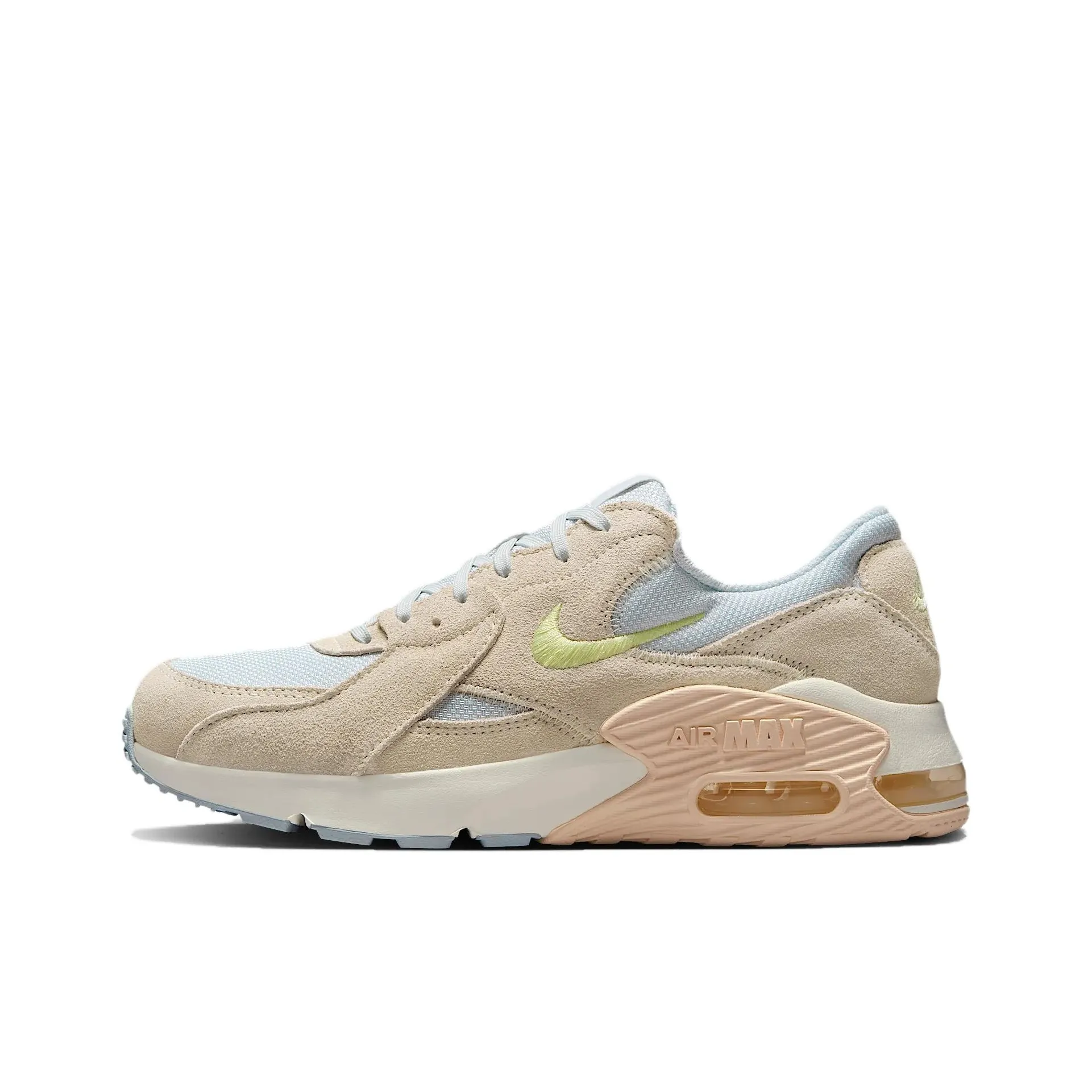 Nike Air Max Excee Low Top Running Shoes Women's Beige Pink