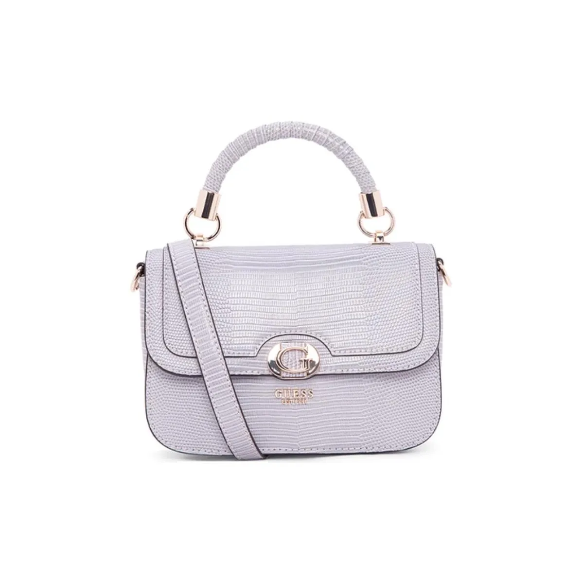 GUESS Artificial Leather One Shoulder Bag Medium Women's Lavender Ecru GUESS Искусственная кожа Сумка через плечо Средний размер Женская Лаванда Экрю