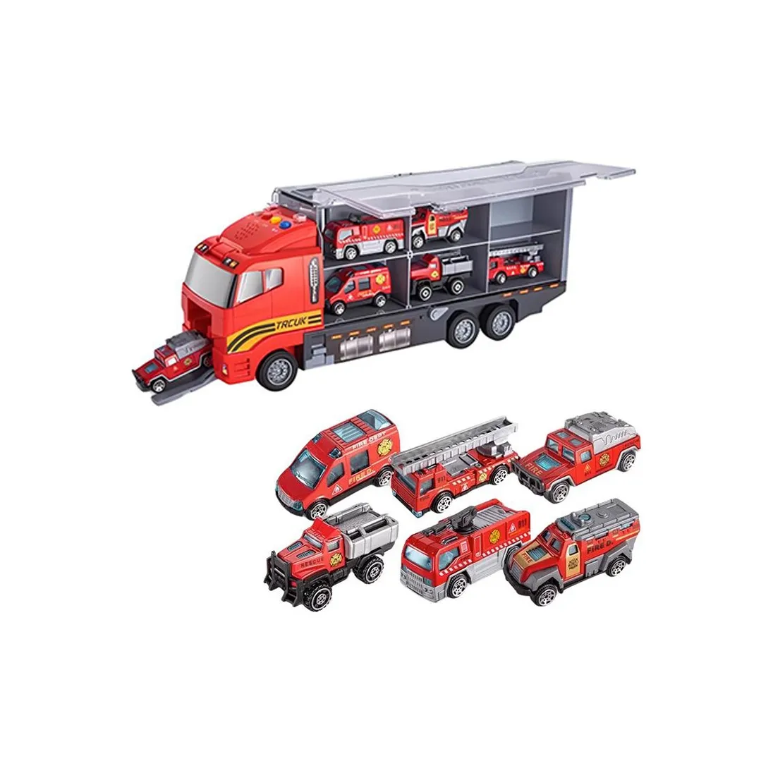 TEMI Сплав Инженерия Пожароустойчивый Грузовик для Транспортных Средств Игрушки
