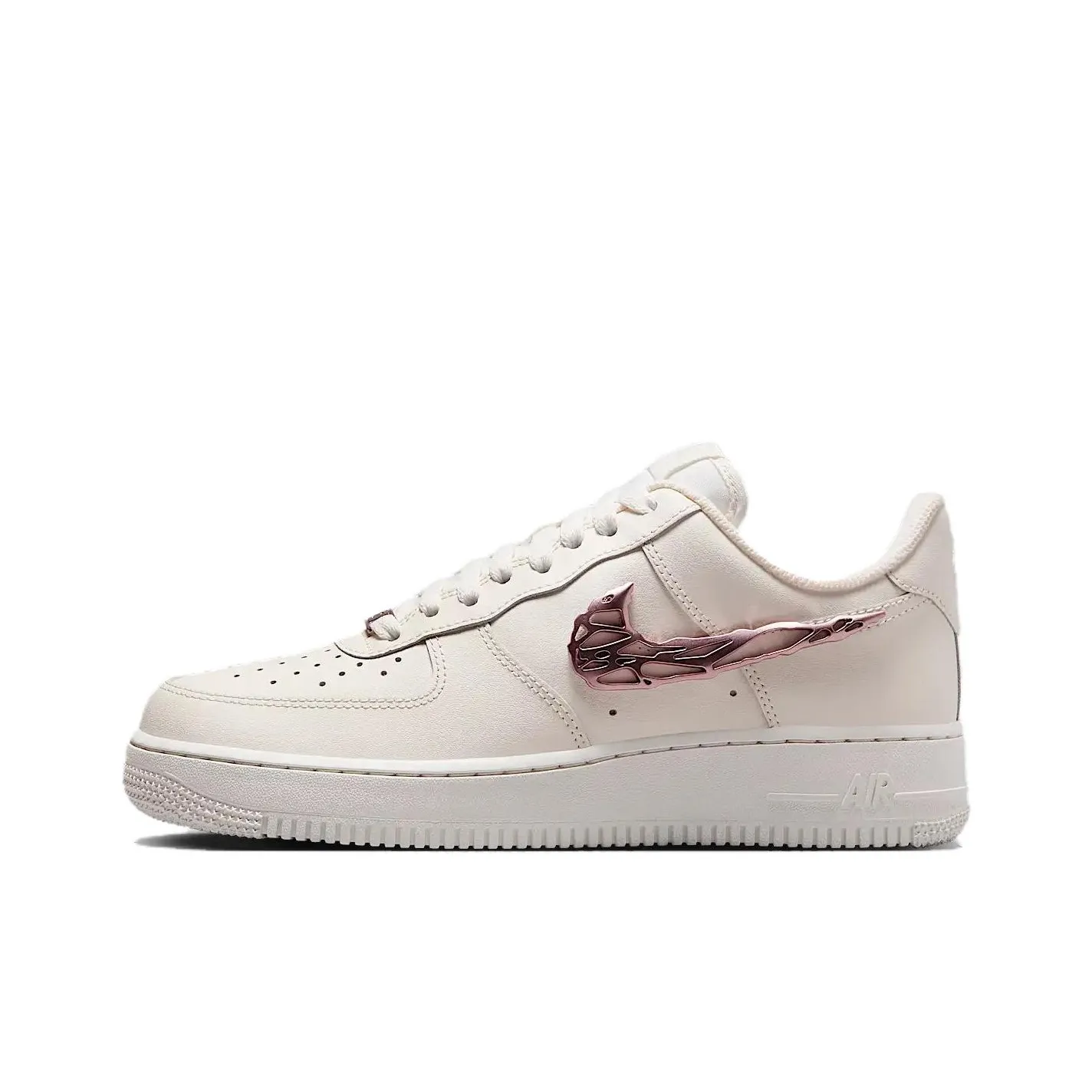 Nike Air Force 1 Low Liquid Metal Swoosh Metallic Rose Gold Women's