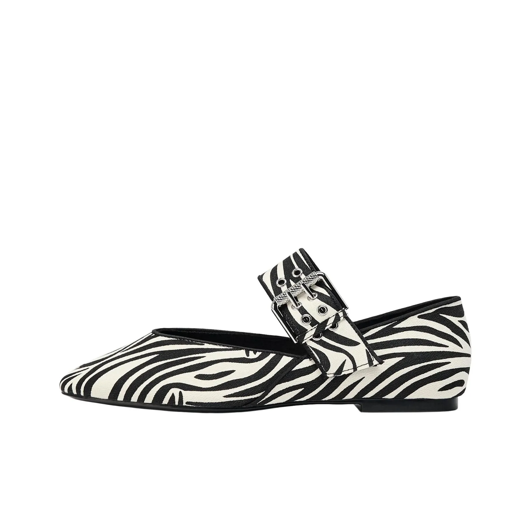 ZARA Casual Single Shoes Women's Zebra Print