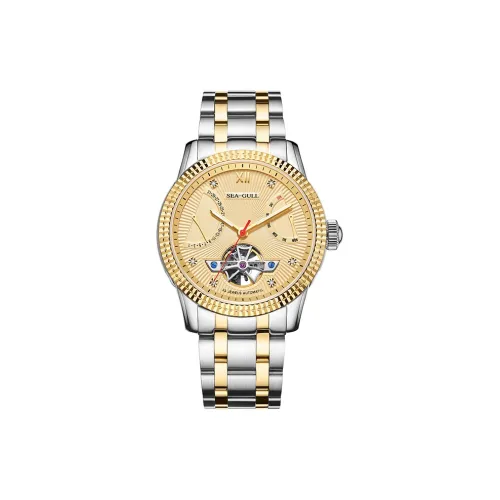 Sea Gull Автоматический Механический Movement Мужские Часы 41,5 мм Золотой