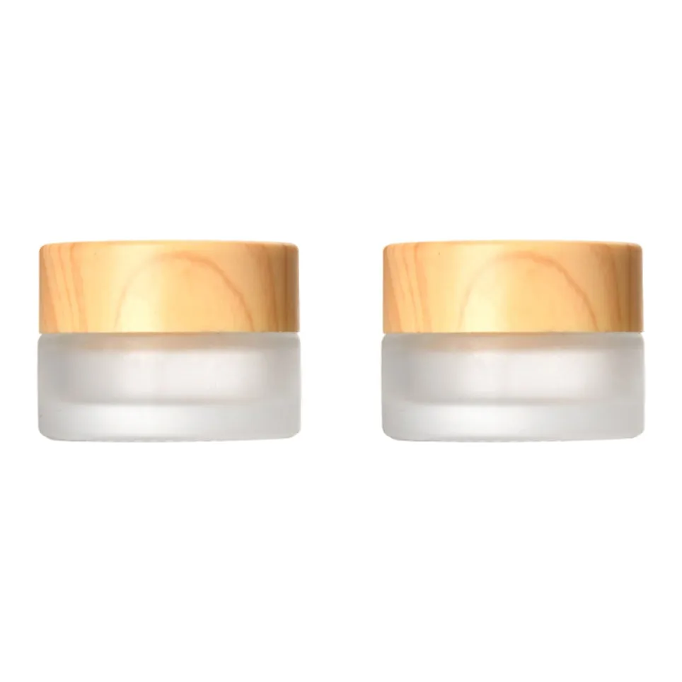 JIANYINGSHU Travel Cosmetics Mini Bottles Face Cream Lotion Foundation And Powder 5g X 2 Pcs Set