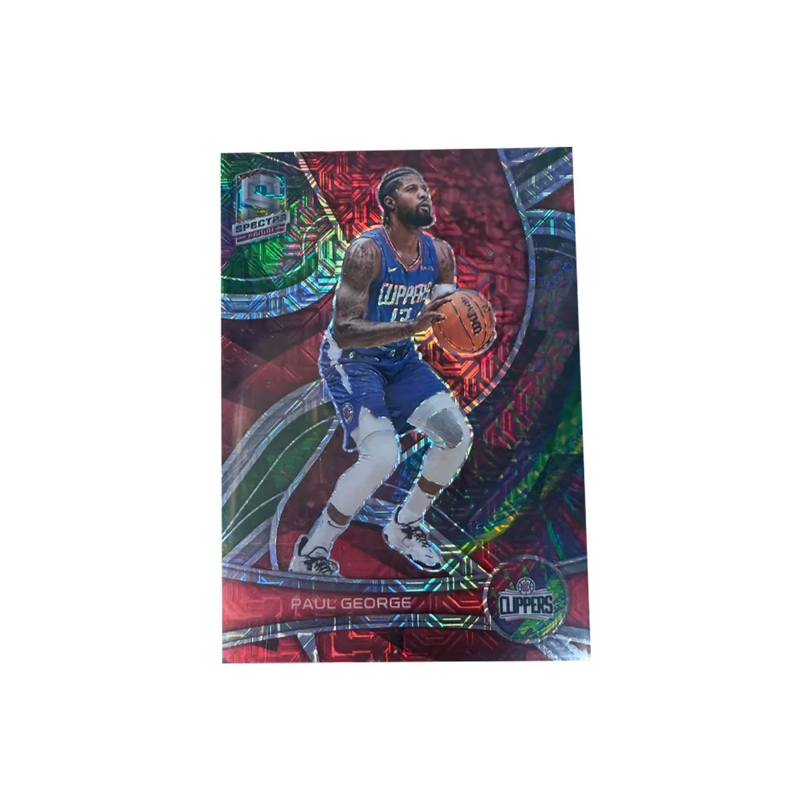 PANINI 2021-2022 Spectra Paul George Pepper Clippers Snake Skin 17/25 Mojo Fold Sports Cards 1 Pc