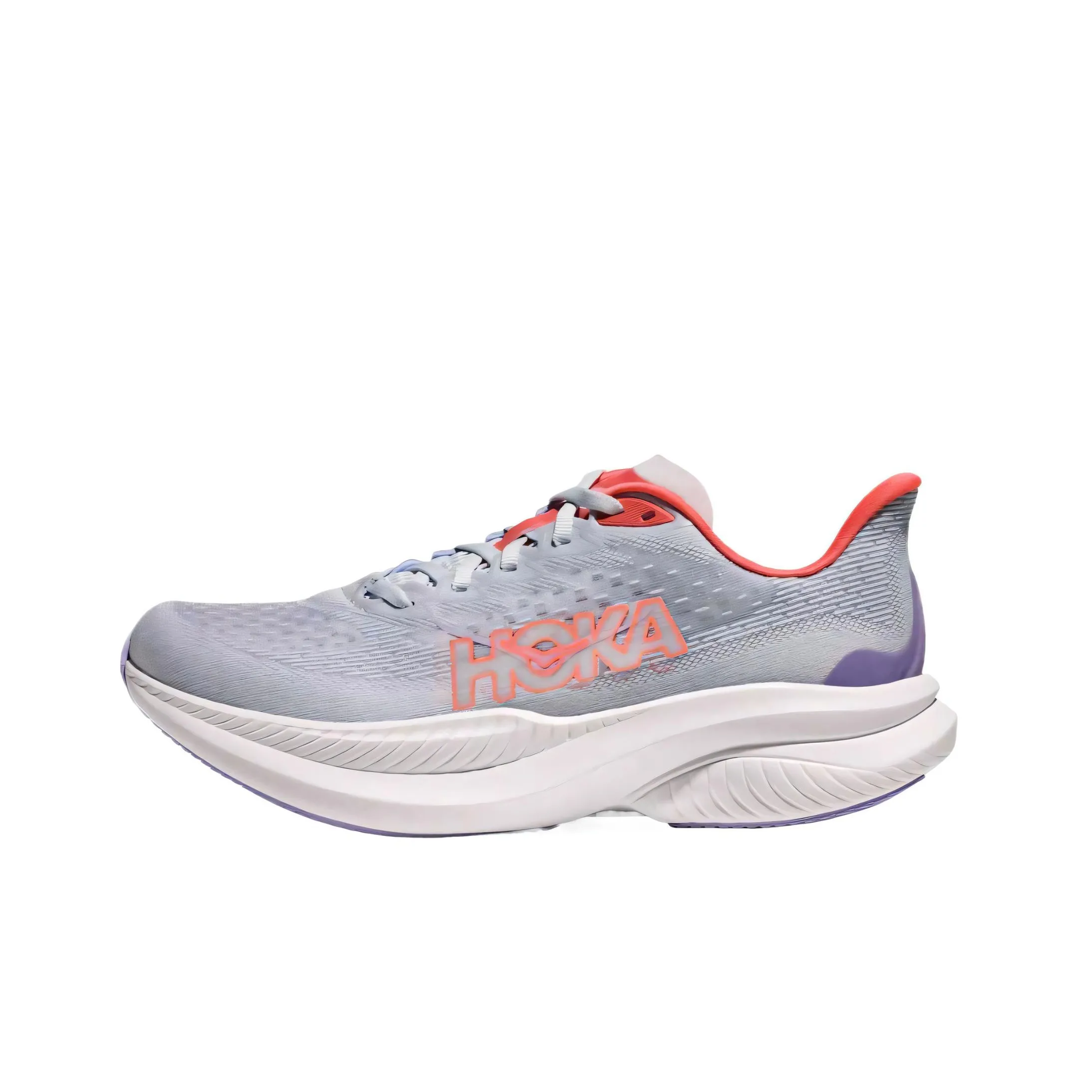 HOKA ONE ONE MACH 6 Амортизация и Дышащий Низкий Топ Тренировочные Гоночные Беговые Кроссовки Женские Серый