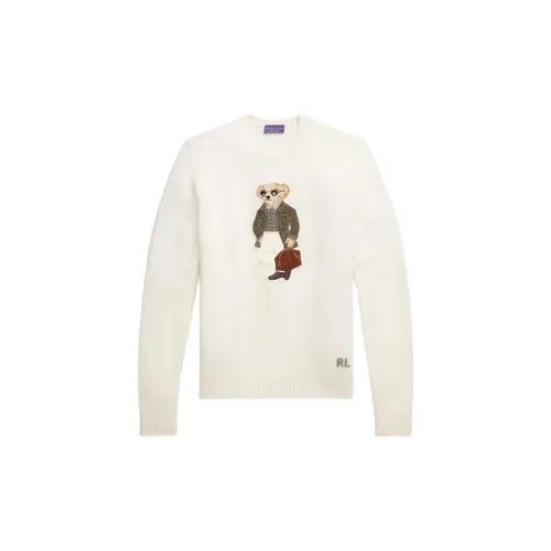 Ralph Lauren Purple Label Кремово-белый Мужские кашемировые свитеры