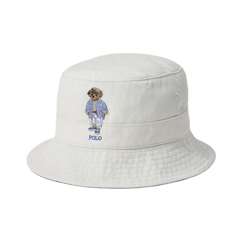Polo Ralph Lauren Cotton Bucket Hats Унисекс Белый