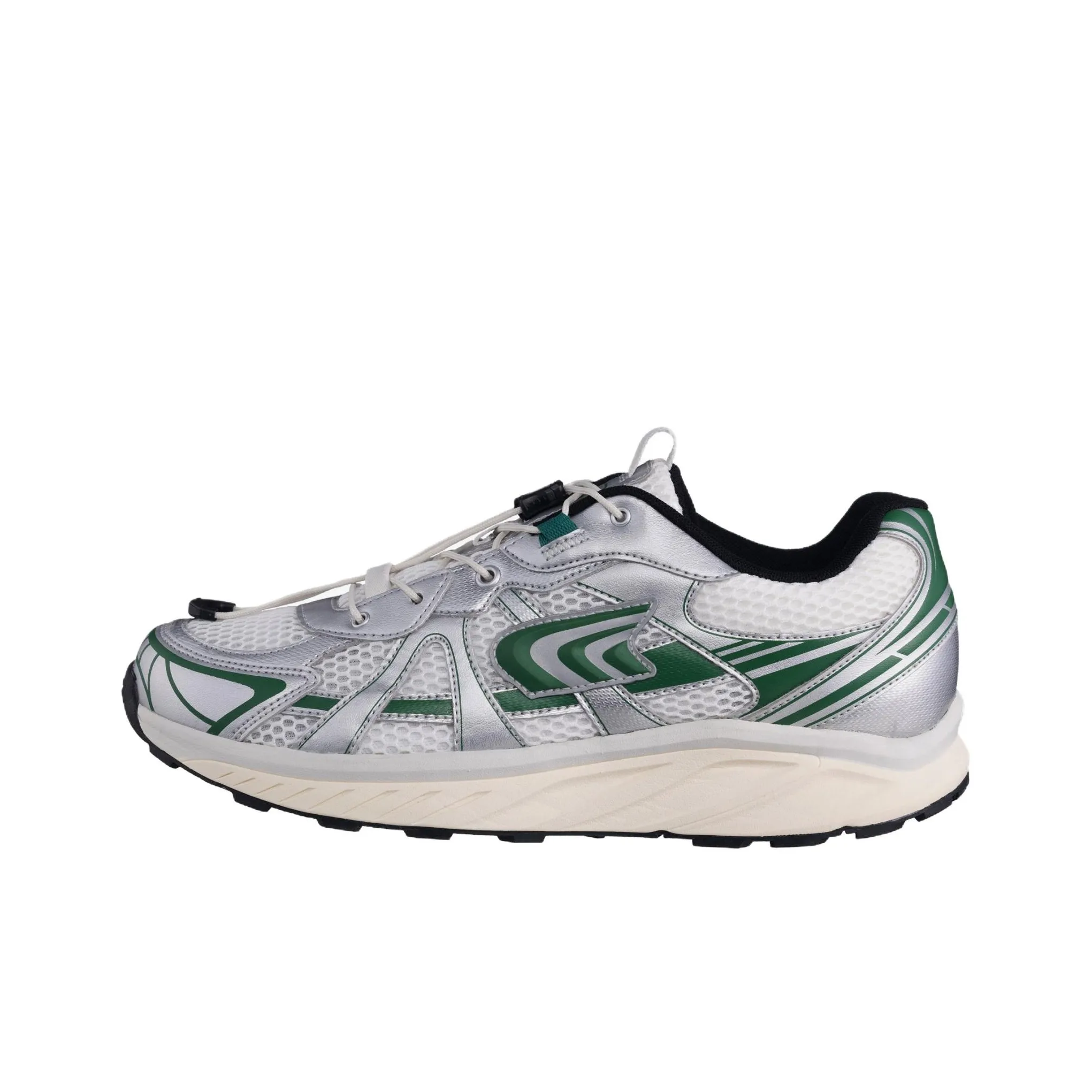 THE NORTH FACE Cushioned Slip Resistant Breathable Low Top Running Shoes Unisex Silver