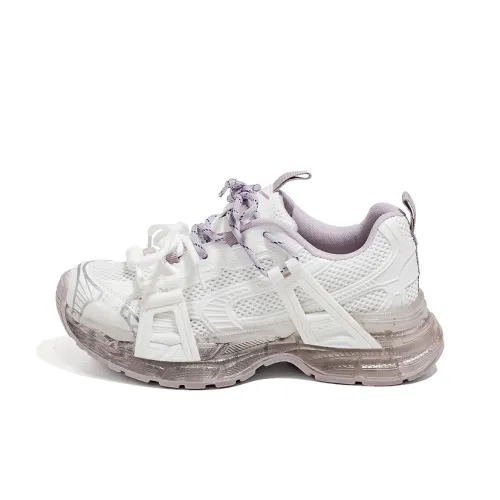 Warrior Толстоподошвенные кроссовки Low Top Белый Фиолетовый Женские
