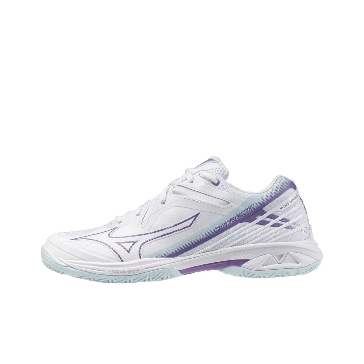 Mizuno Shock Absorbers Slip-Resistant Abrasion-Resistant Низкий Топ Бадминтон Обувь Unisex Белый Фиолетовый