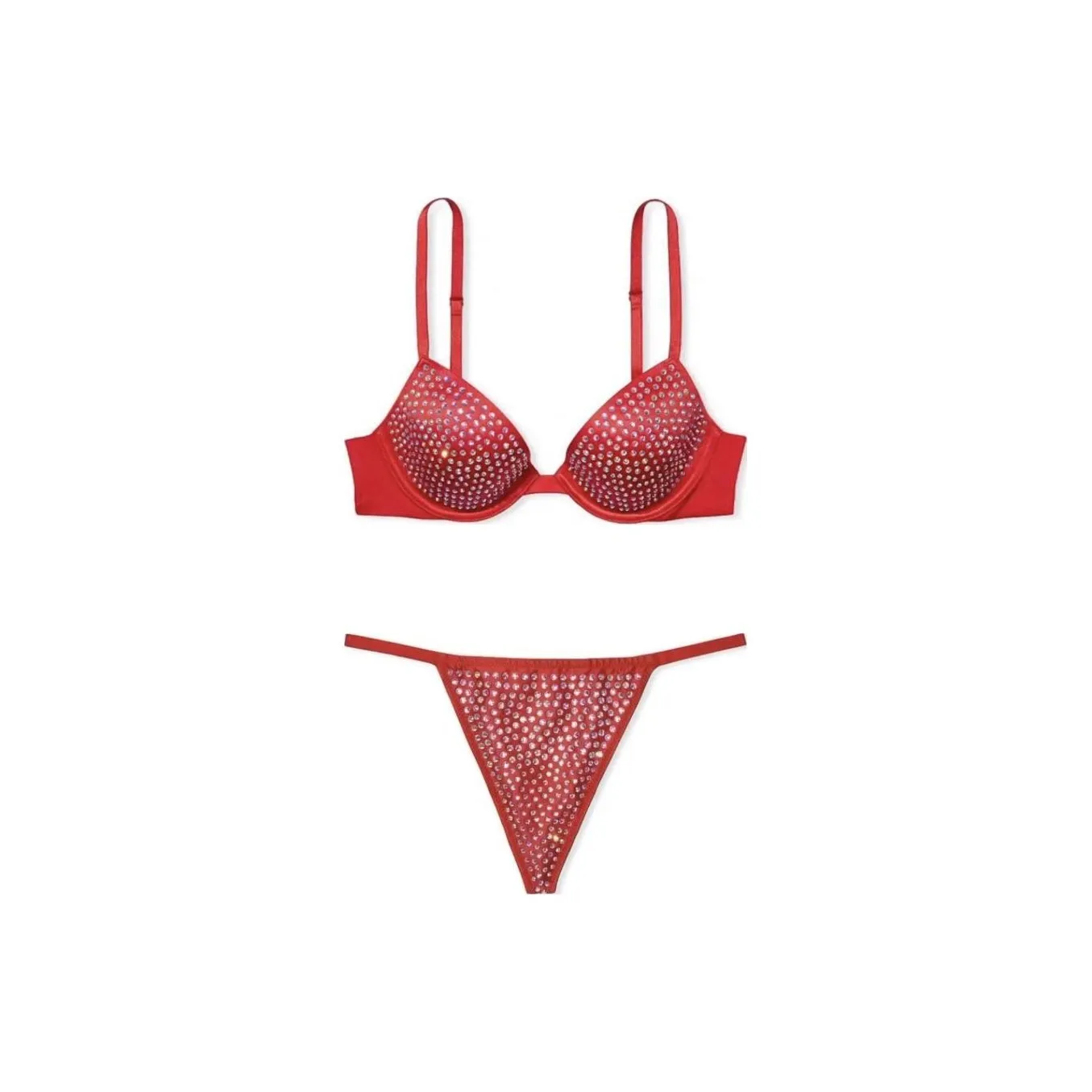 Victoria's Secret Комплект нижнего белья для женщин красный