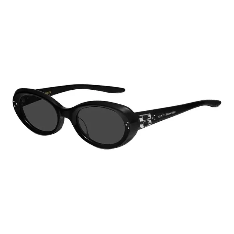 GENTLE MONSTER Пластиковая оправа OVAL SUNGLASSES Унисекс Черный