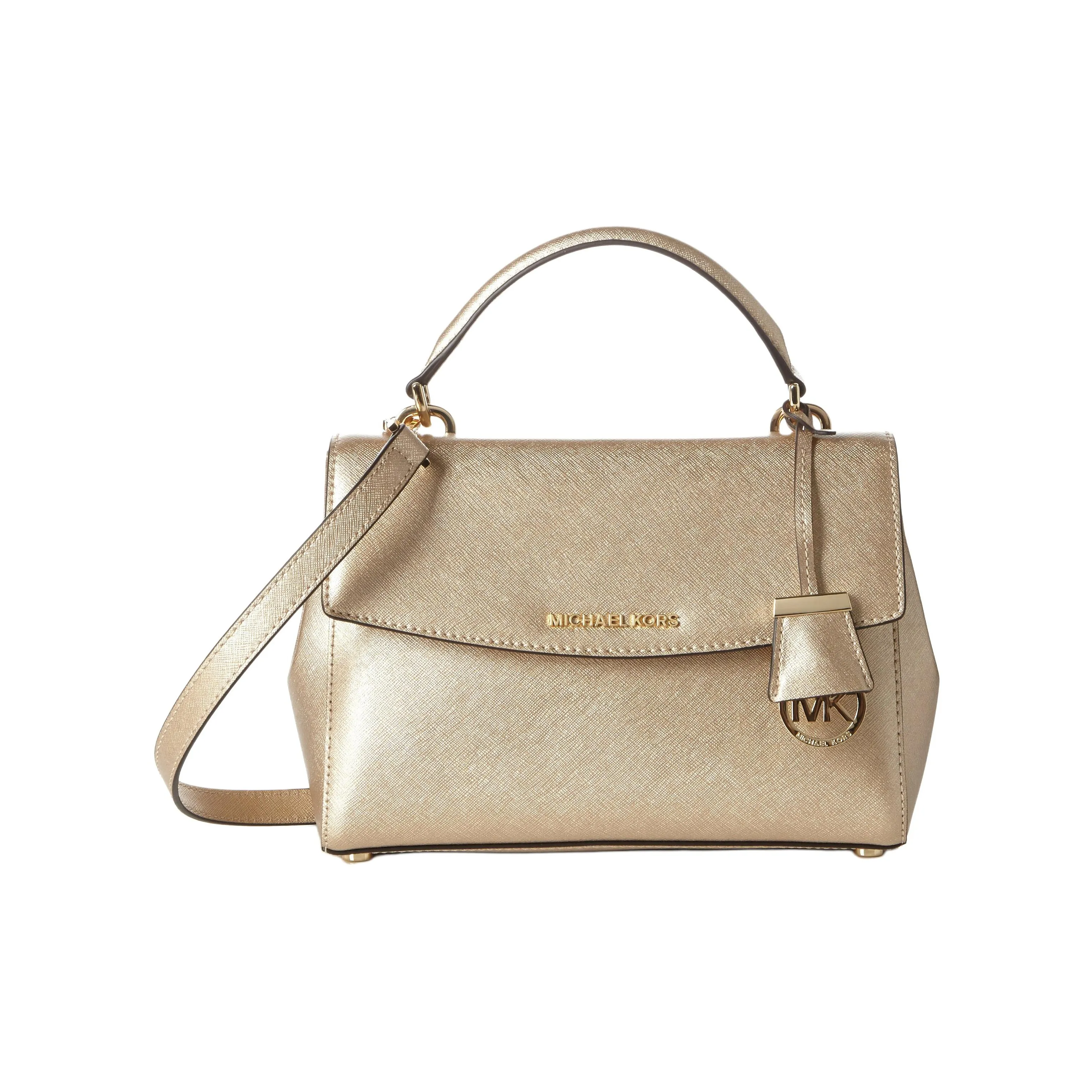 MICHAEL KORS MICHAEL KORS Luggage Collection Leather Handbag, Crossbody Bag Women's Gold