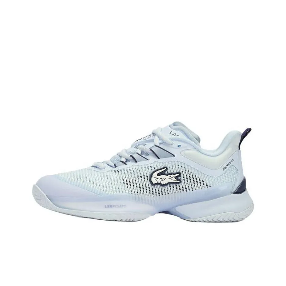 LACOSTE AG LT23 Abrasion Resistant Low Top Tennis Shoes Women's Light Blue