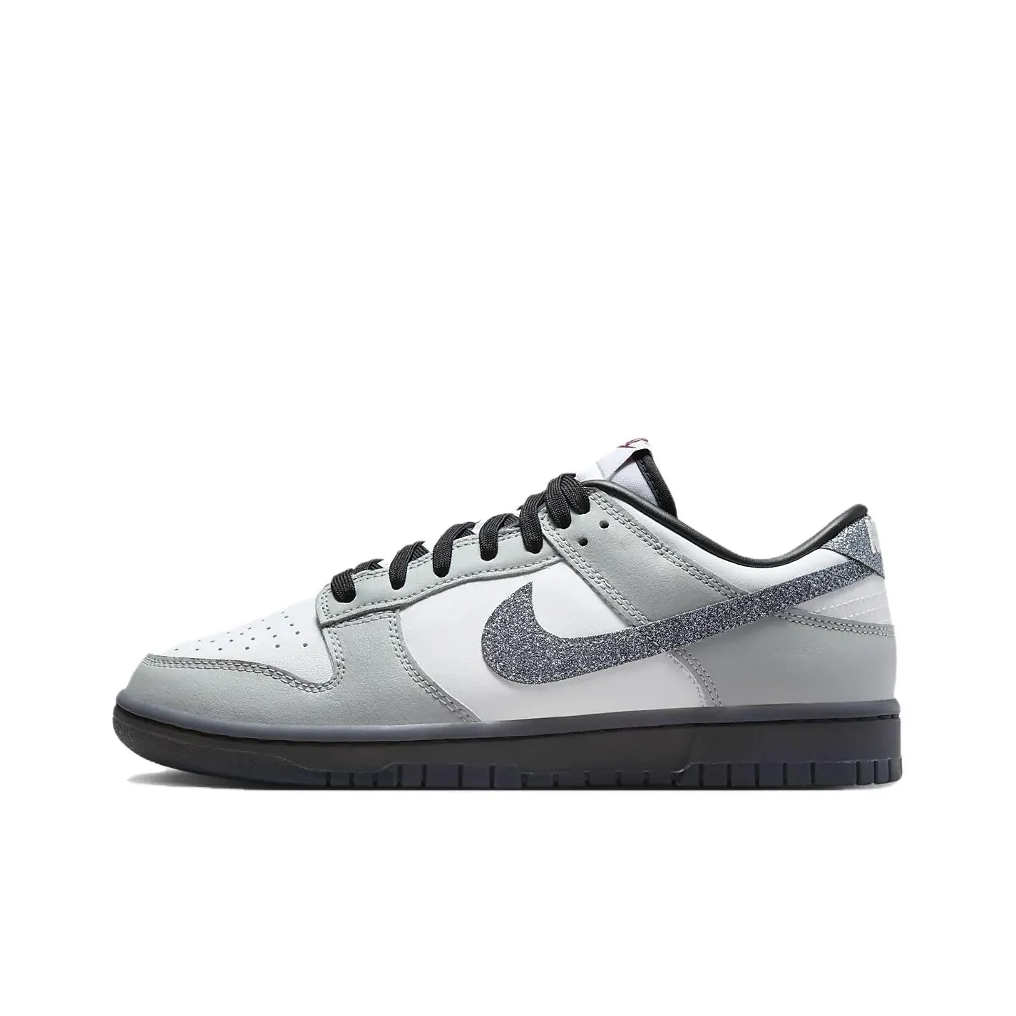 Nike Dunk Low Lx Glitter Swoosh White Light Smoke Grey Women's