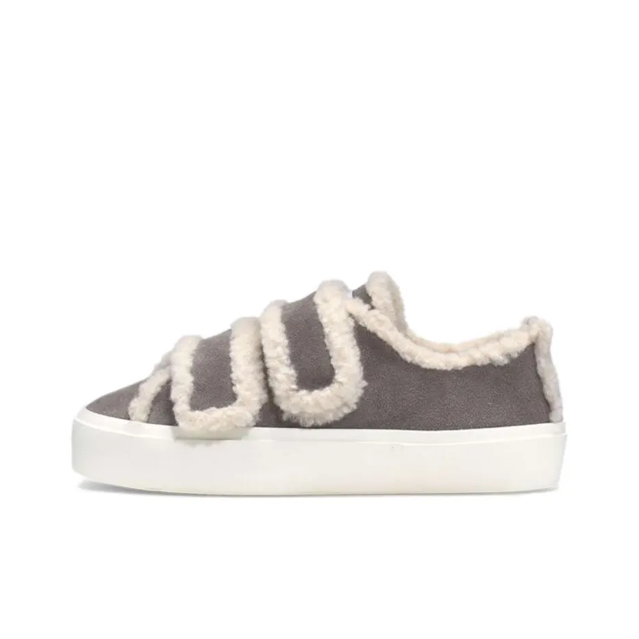 Inuikii Low Top Skateboard Shoes Women's Gray