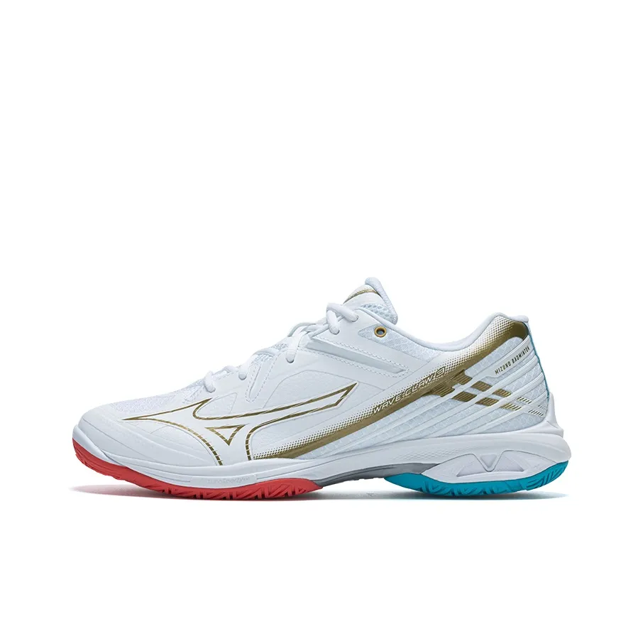 Mizuno WAVE CLAW 3 Амортизация Низкий Топ Бадминтон Обувь Унисекс Несовпадающий Белый