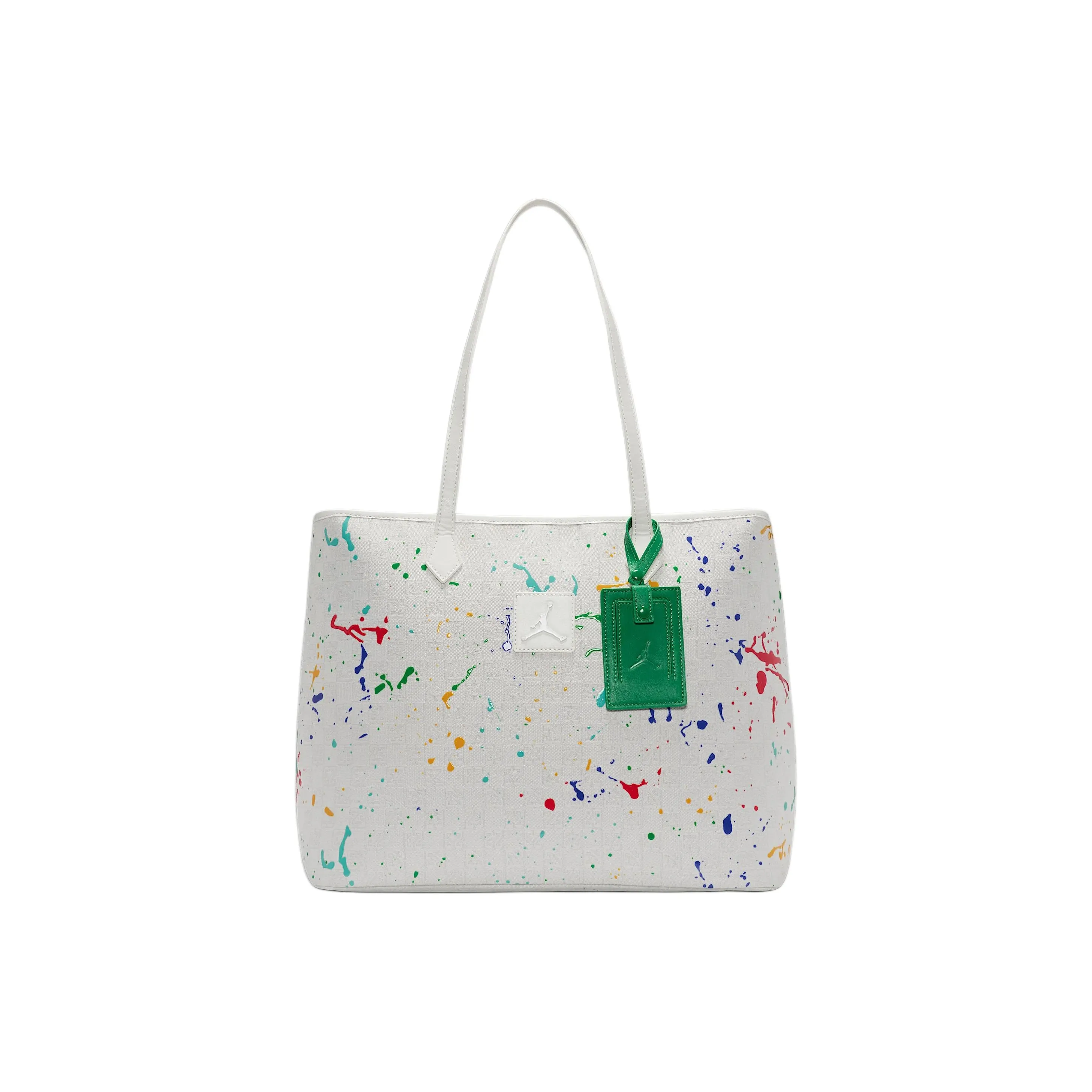 Jordan Monogram Polyester Tote Bag Shopping Bag Shoulder Bags Men's White