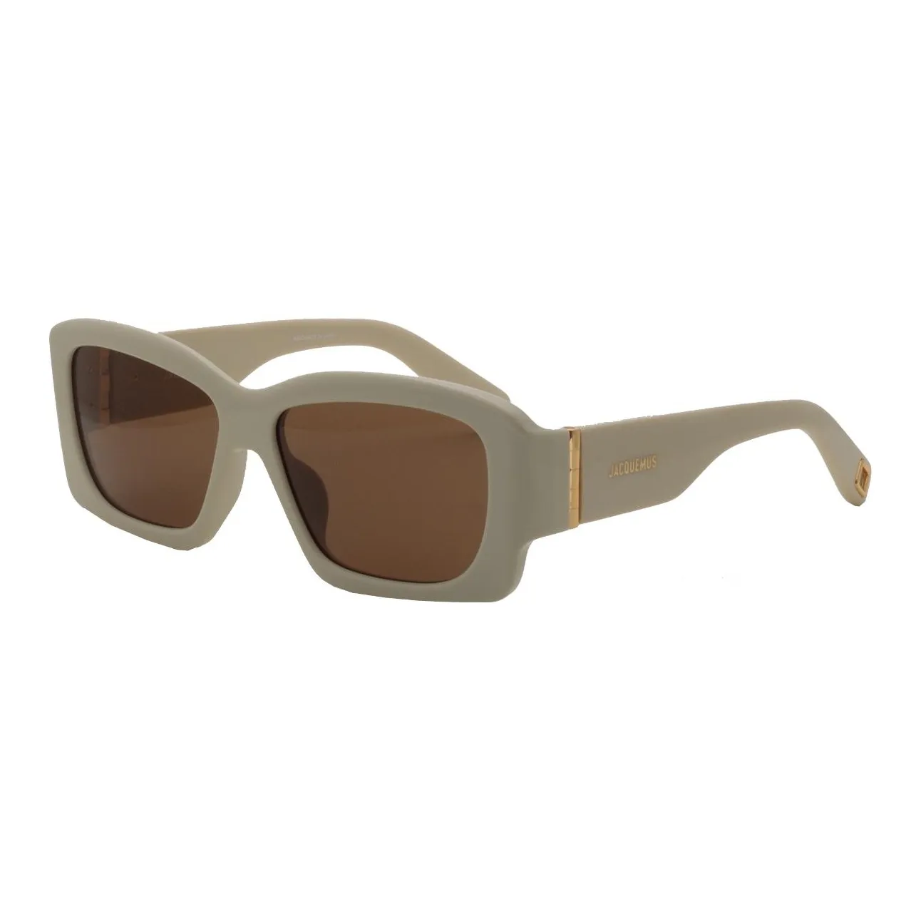Linda Farrow Acetate Irregular Shape Sunglasses Women's Green
