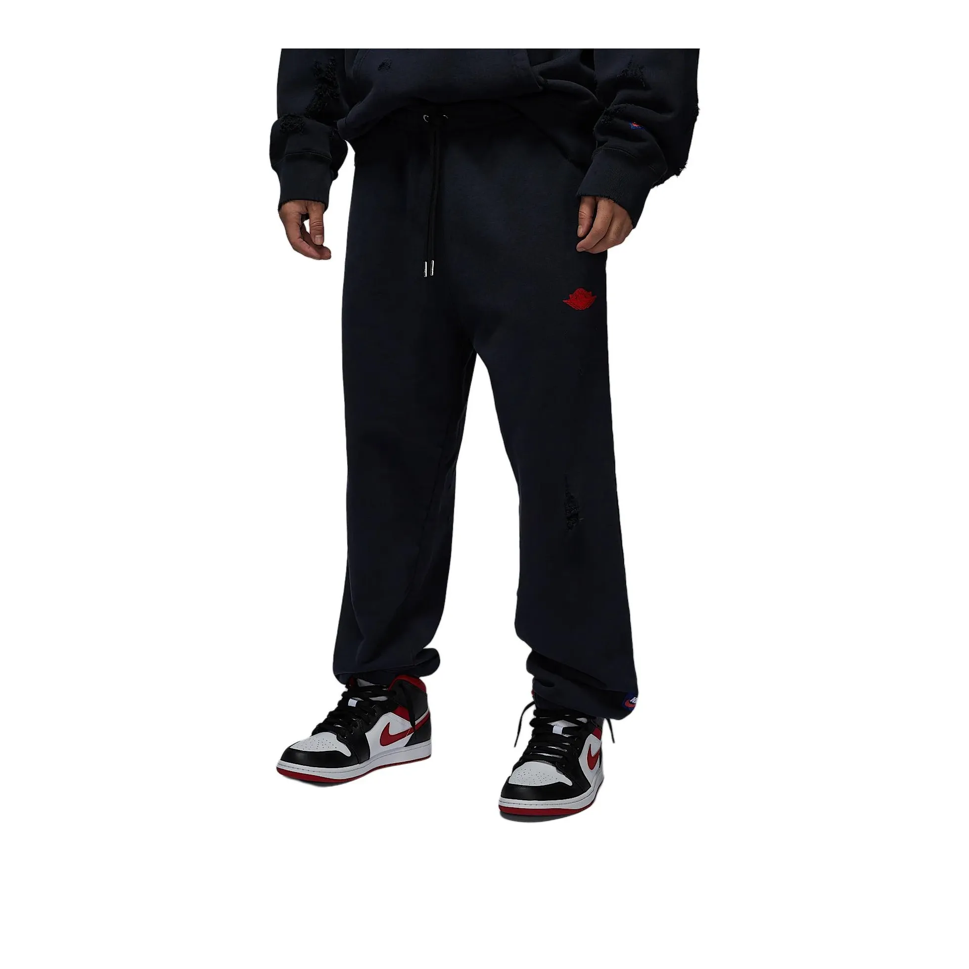 Jordan Air Rare Knitted Sweatpants Men's Black/Sail White