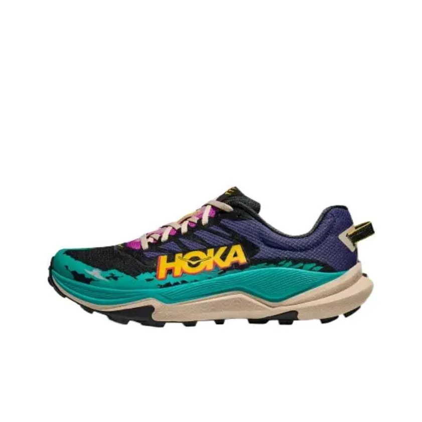 HOKA ONE ONE Амортизация Низкий Топ Походная Обувь Мужская Синий Зеленый