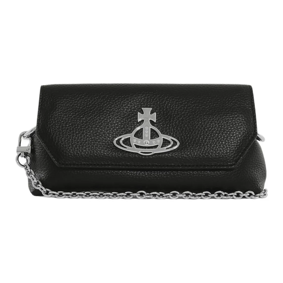 Vivienne Westwood PU (полиуретан) клатч сумка через плечо мини женская черная