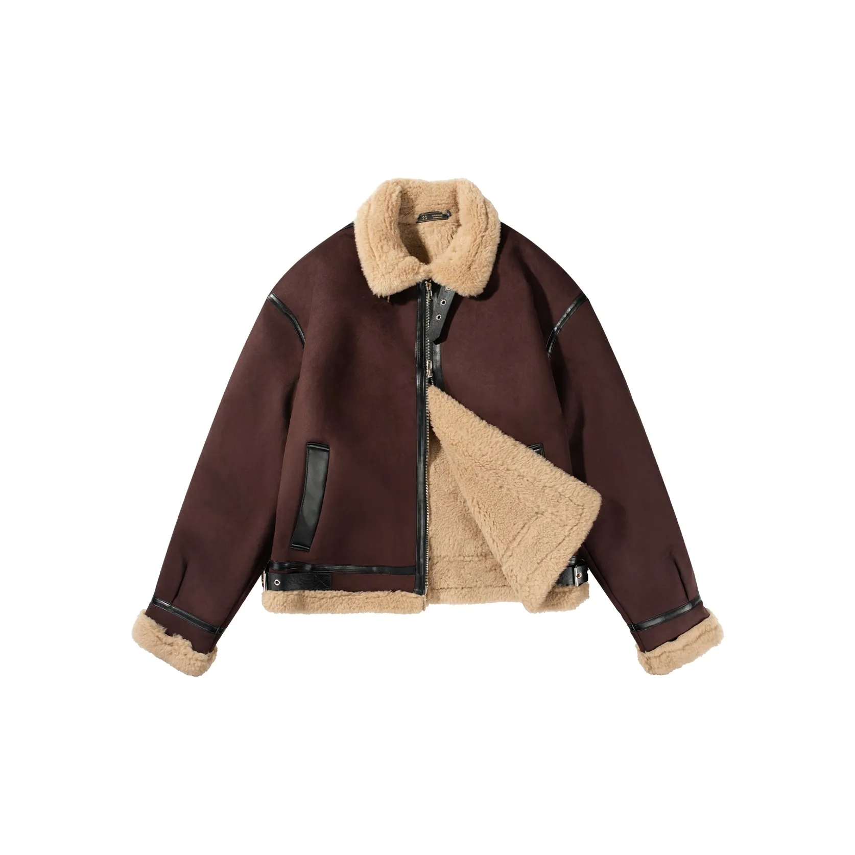 DKPD Хлопковый пуховик унисекс темно-коричневый