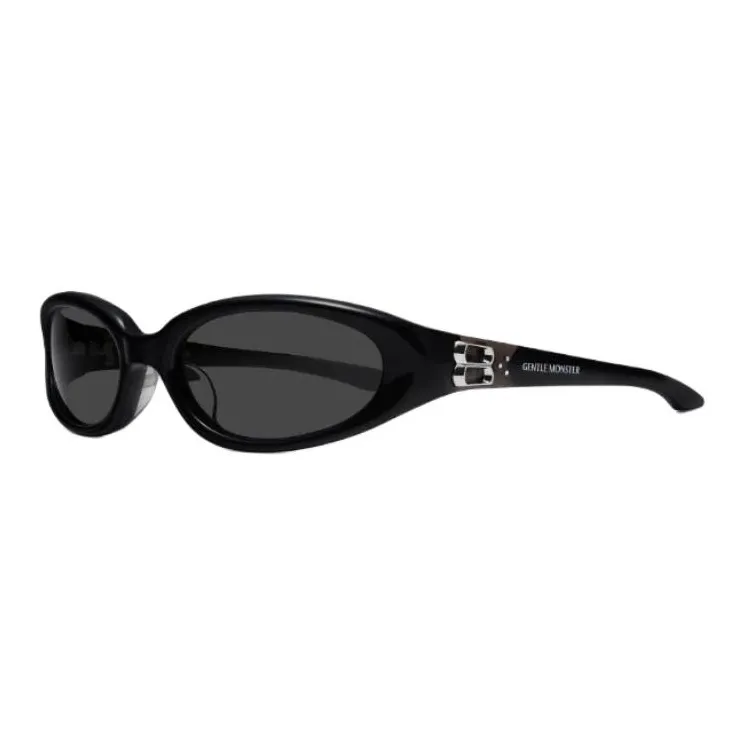 GENTLE MONSTER Пластиковая оправа OVAL SUNGLASSES Унисекс Черный