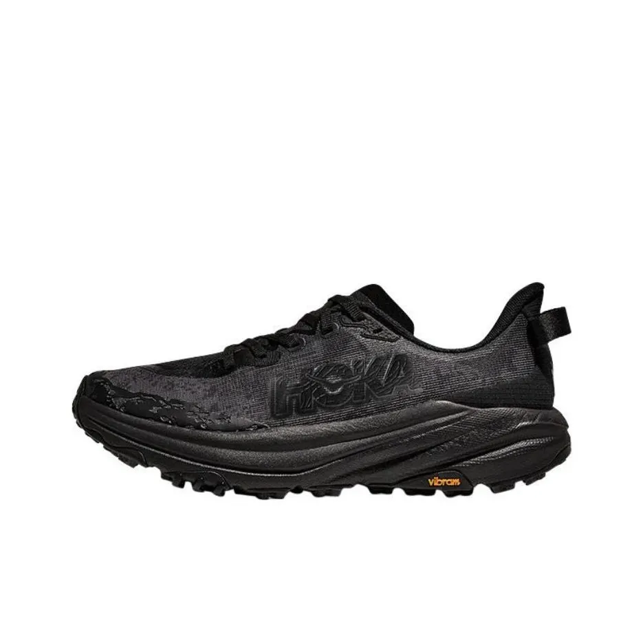 HOKA ONE ONE SPEEDGOAT 6 Противоскользящие устойчивые к истиранию низкие кроссовки для бега по пересеченной местности Мужские Черные