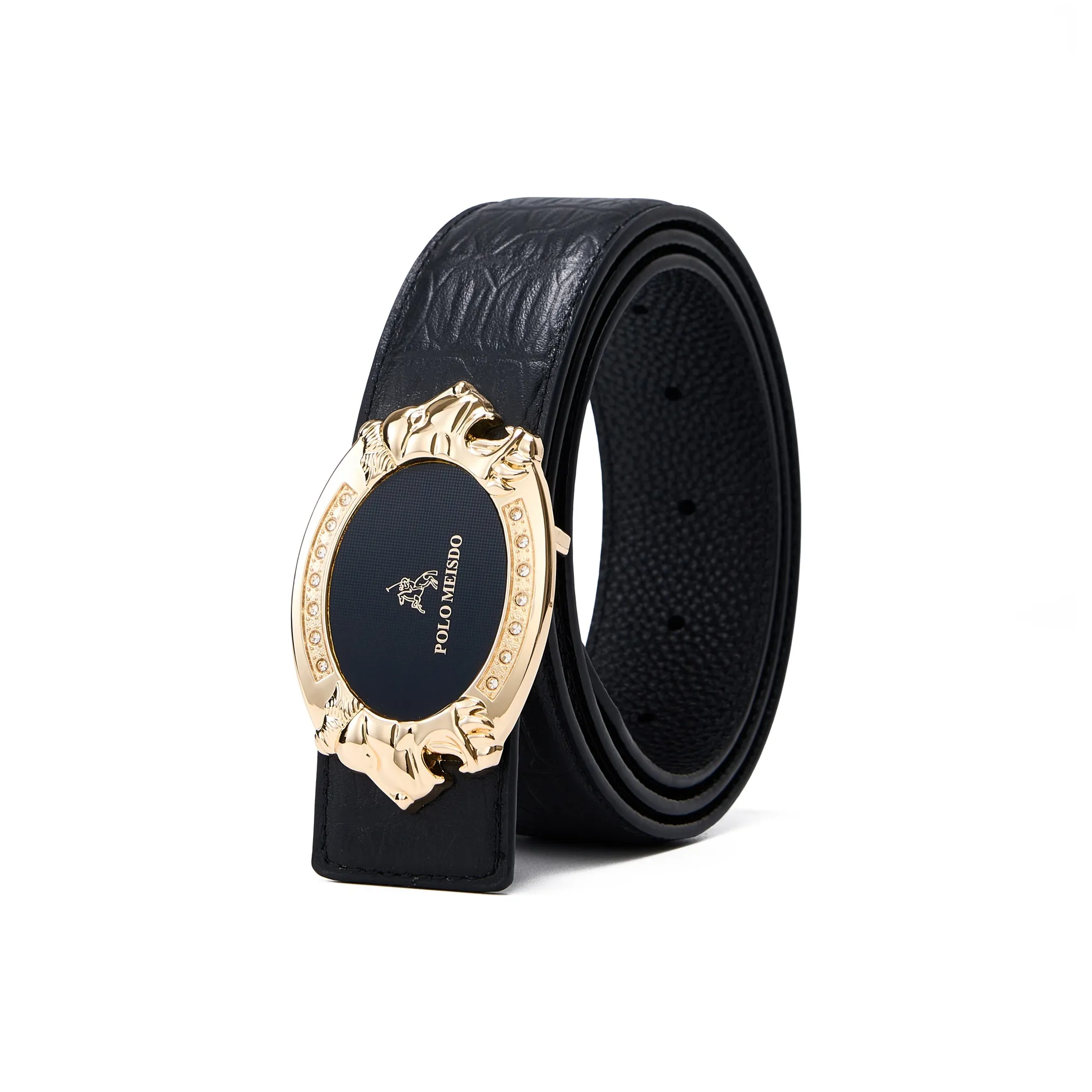 POLOMEISDO Pure Ремень из коровьей кожи Премиум Smooth Застежка Мужской 3,5 см