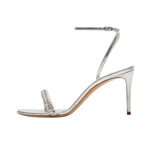 Casadei One Ремень Сандалии Серебряные Женские